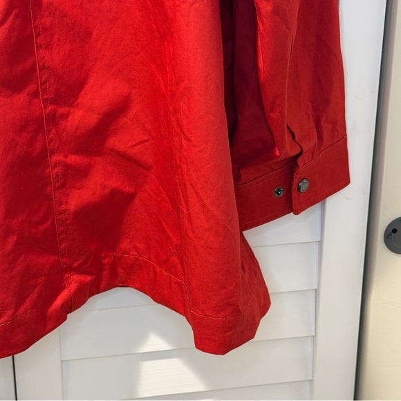 Hunter Red Water Resistant Cotton Smock Jacket XXL Hooded Raincoat - Picture 14 of 16